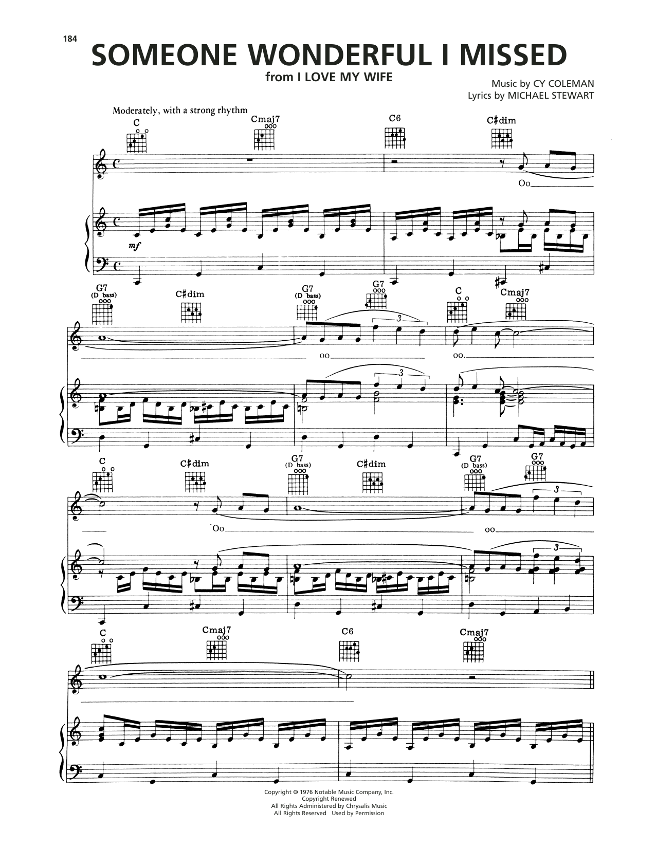 Someone Wonderful I Missed (from I Love My Wife)