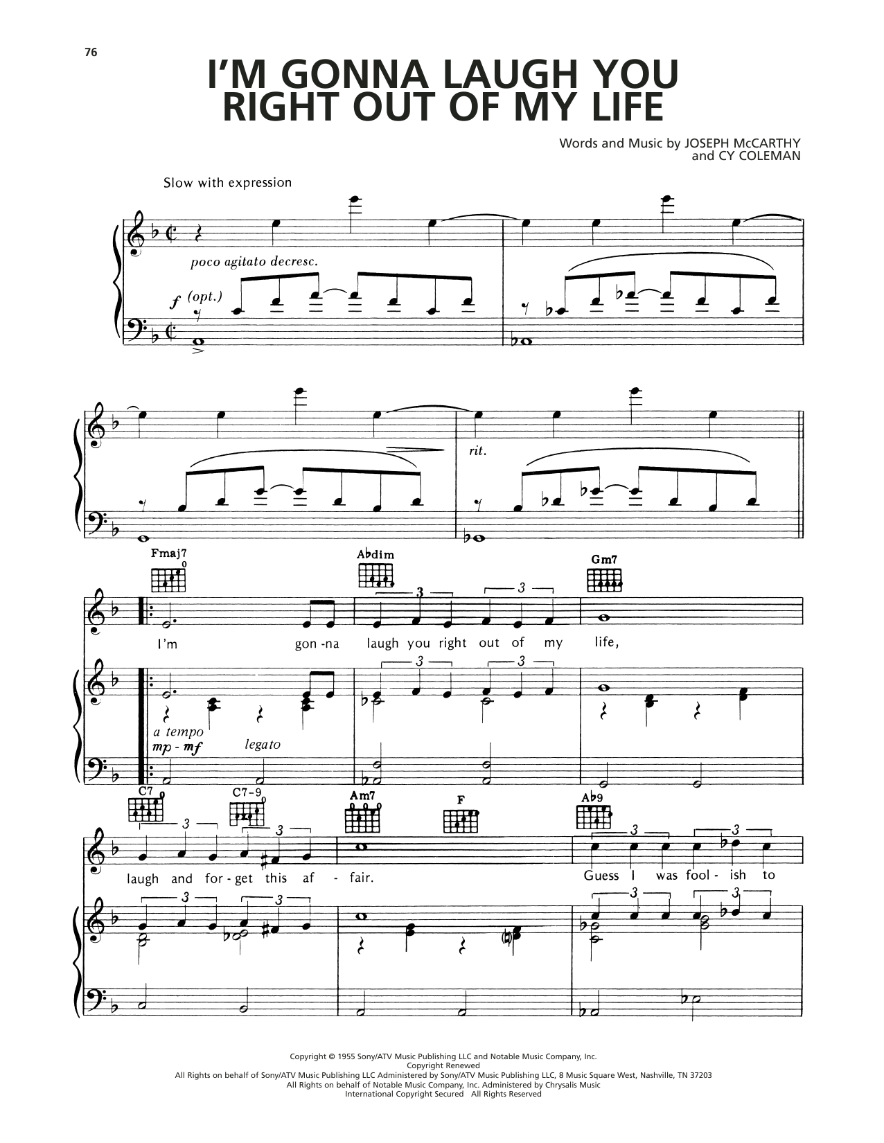 I'm Gonna Laugh You Right Out Of My Life