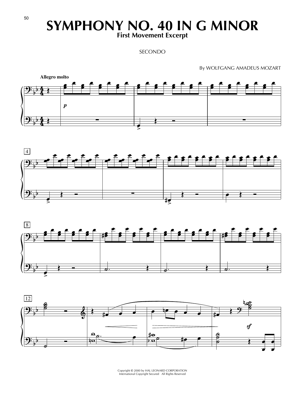 Symphony No. 40 In G Minor, First Movement Excerpt