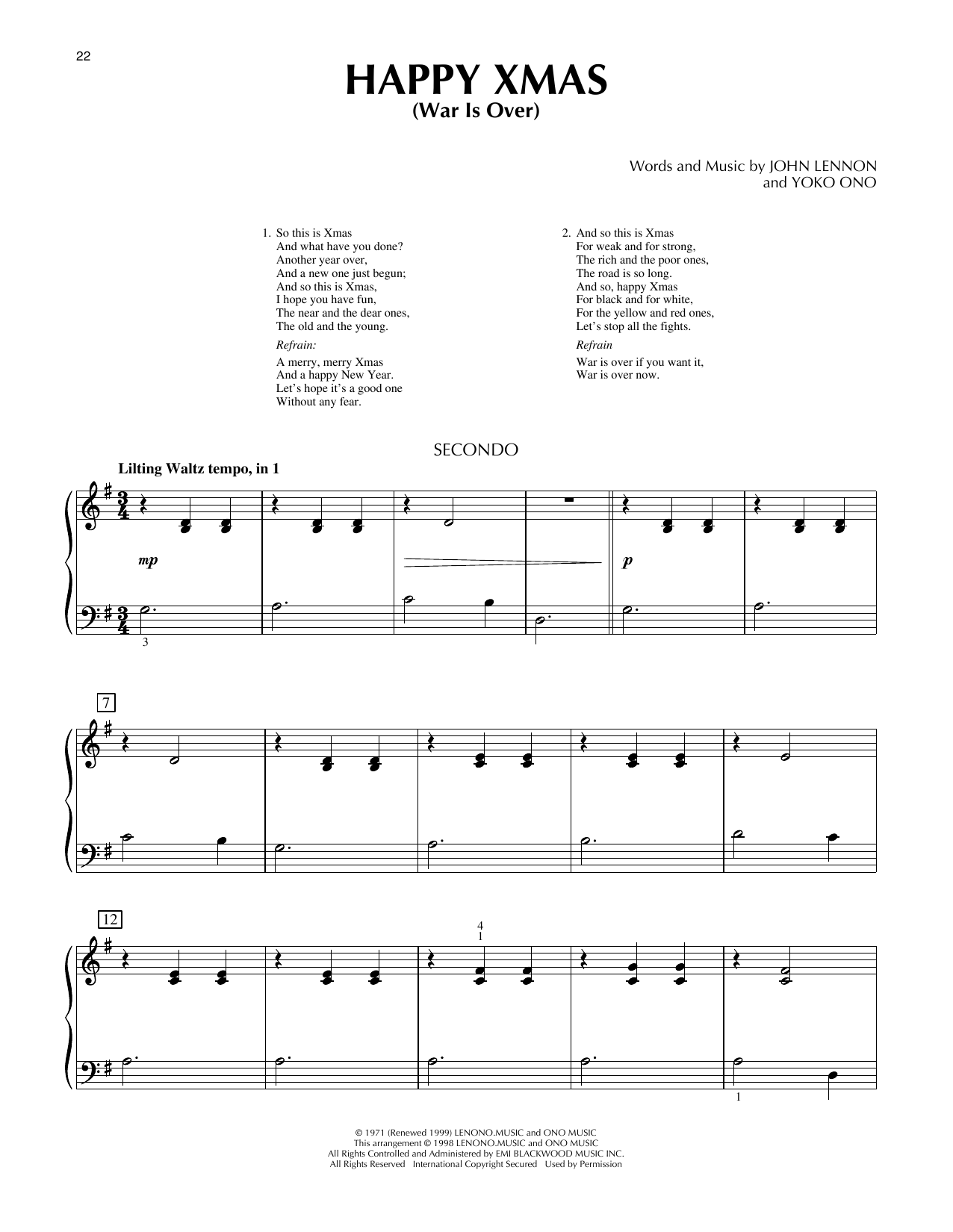 Happy Xmas (War Is Over)