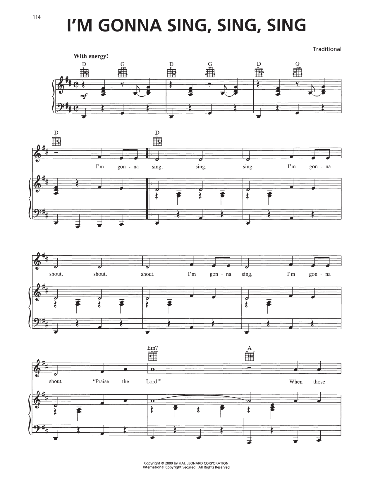 I'm Gonna Sing, Sing, Sing