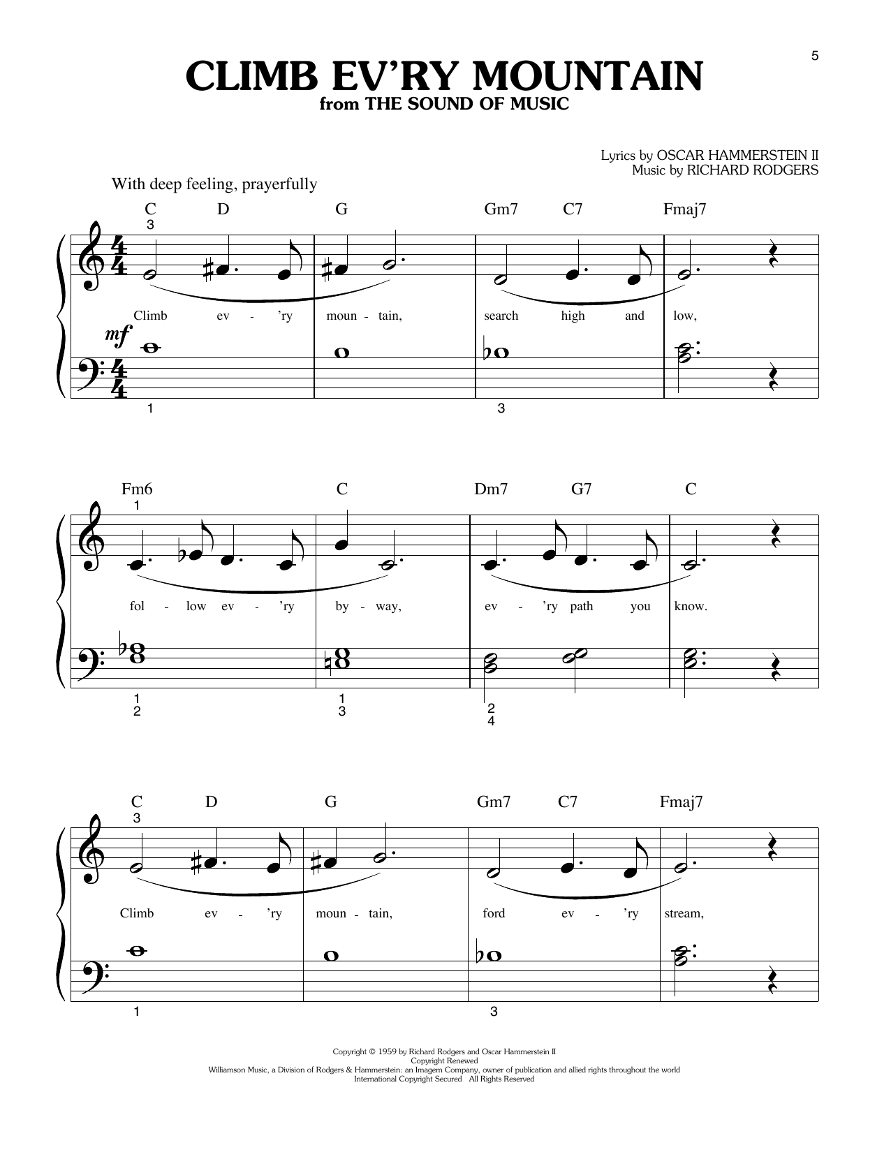 Climb Ev'ry Mountain (from The Sound Of Music)