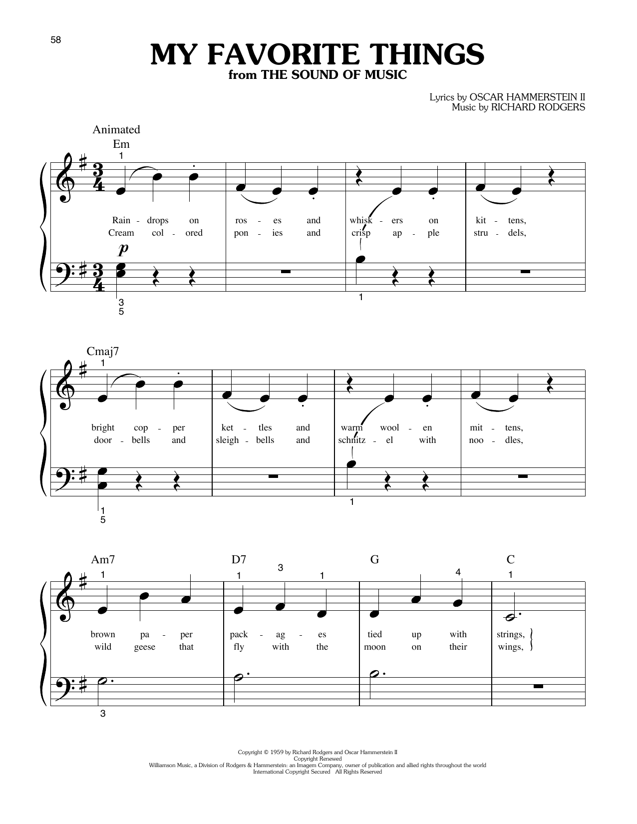 My Favorite Things (from The Sound Of Music)