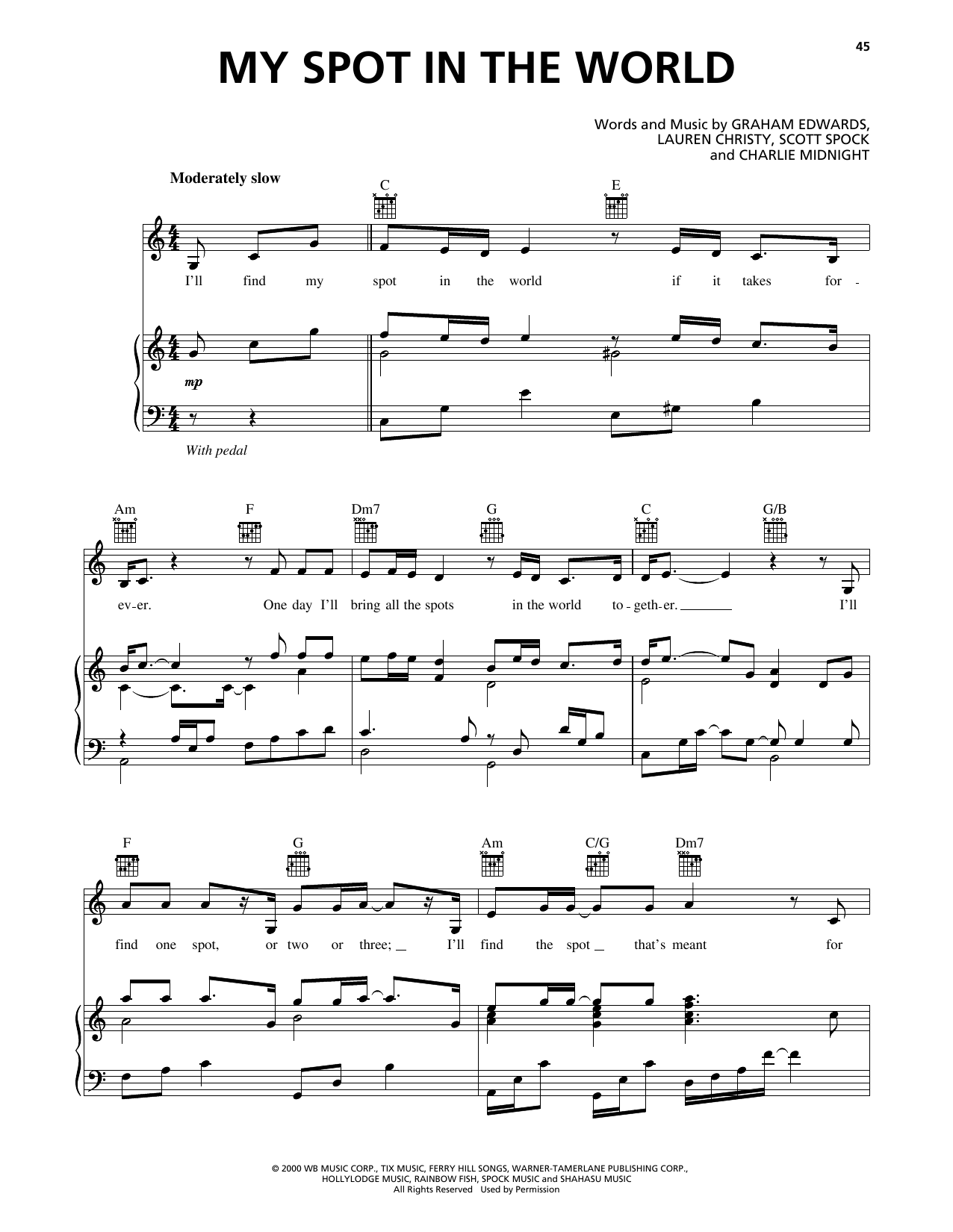 My Spot In The World (from 102 Dalmatians)