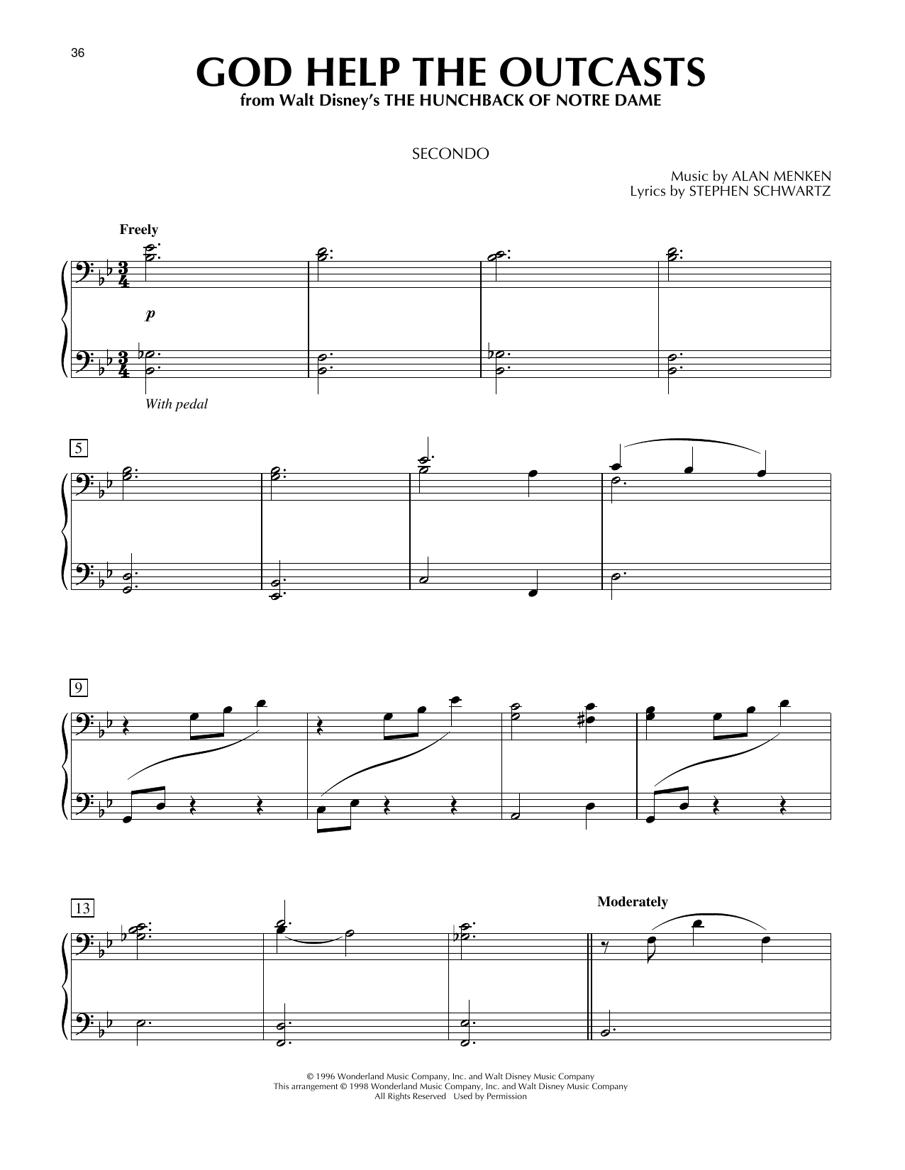 God Help The Outcasts (from The Hunchback of Notre Dame)