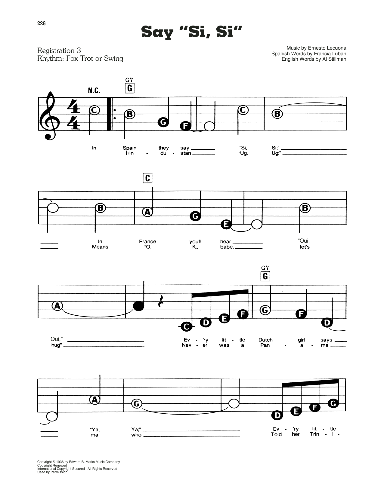 Say "Si, Si": E-Z Play Today