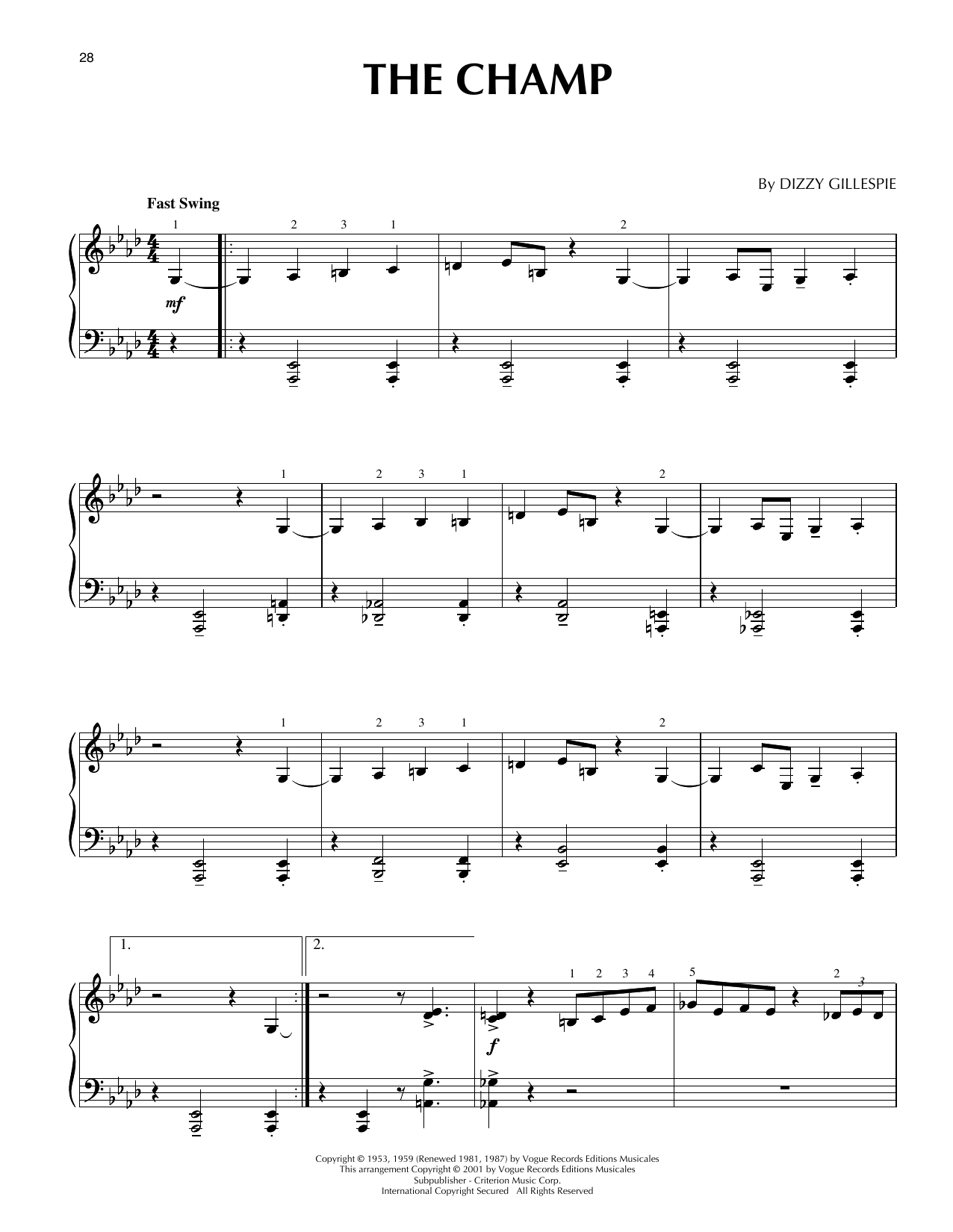 The Champ (arr. Brent Edstrom)