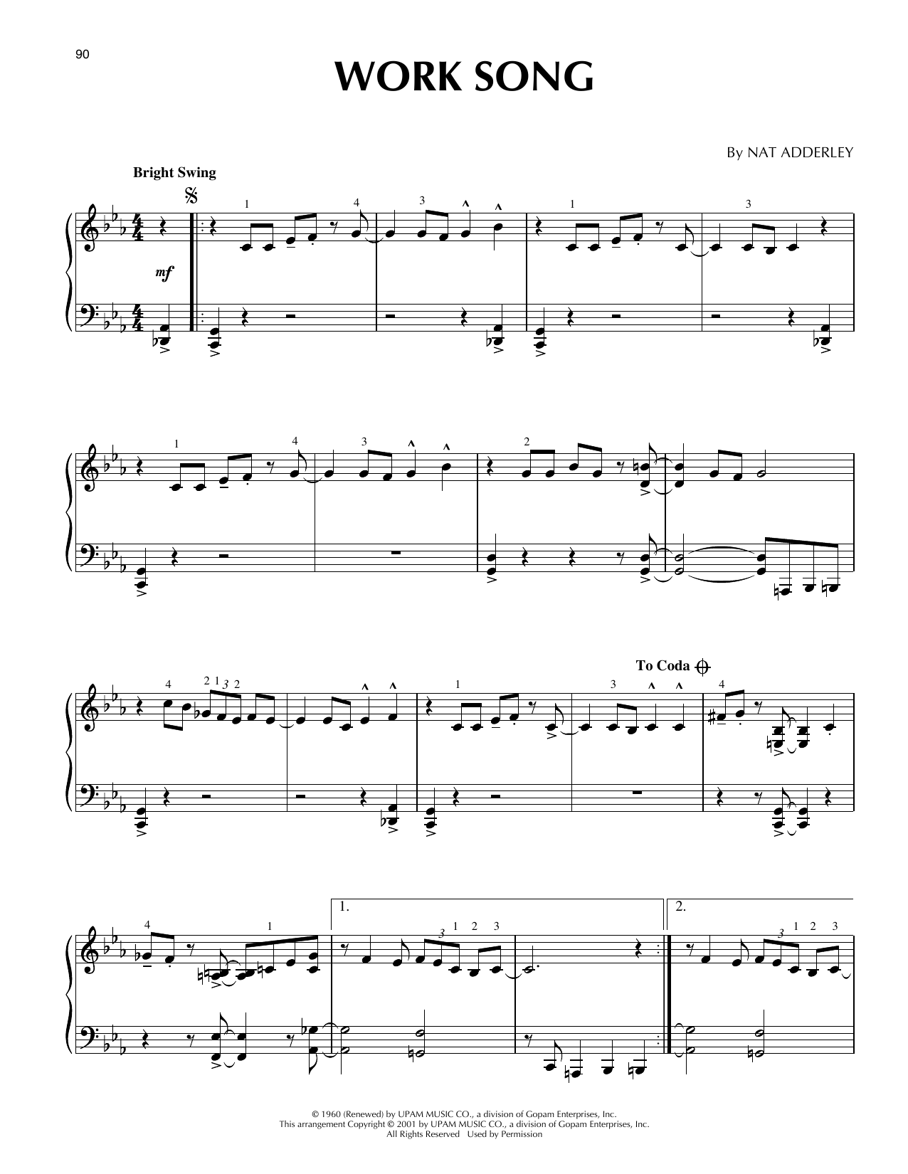Work Song (arr. Brent Edstrom)