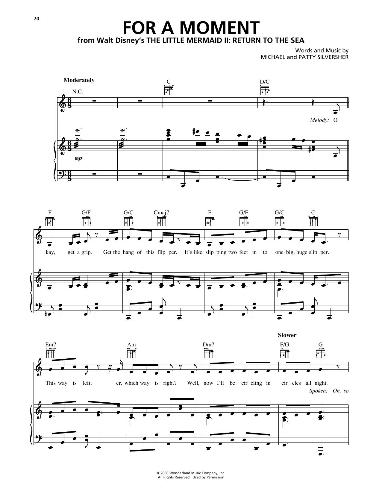 For A Moment (from The Little Mermaid II: Return To The Sea)