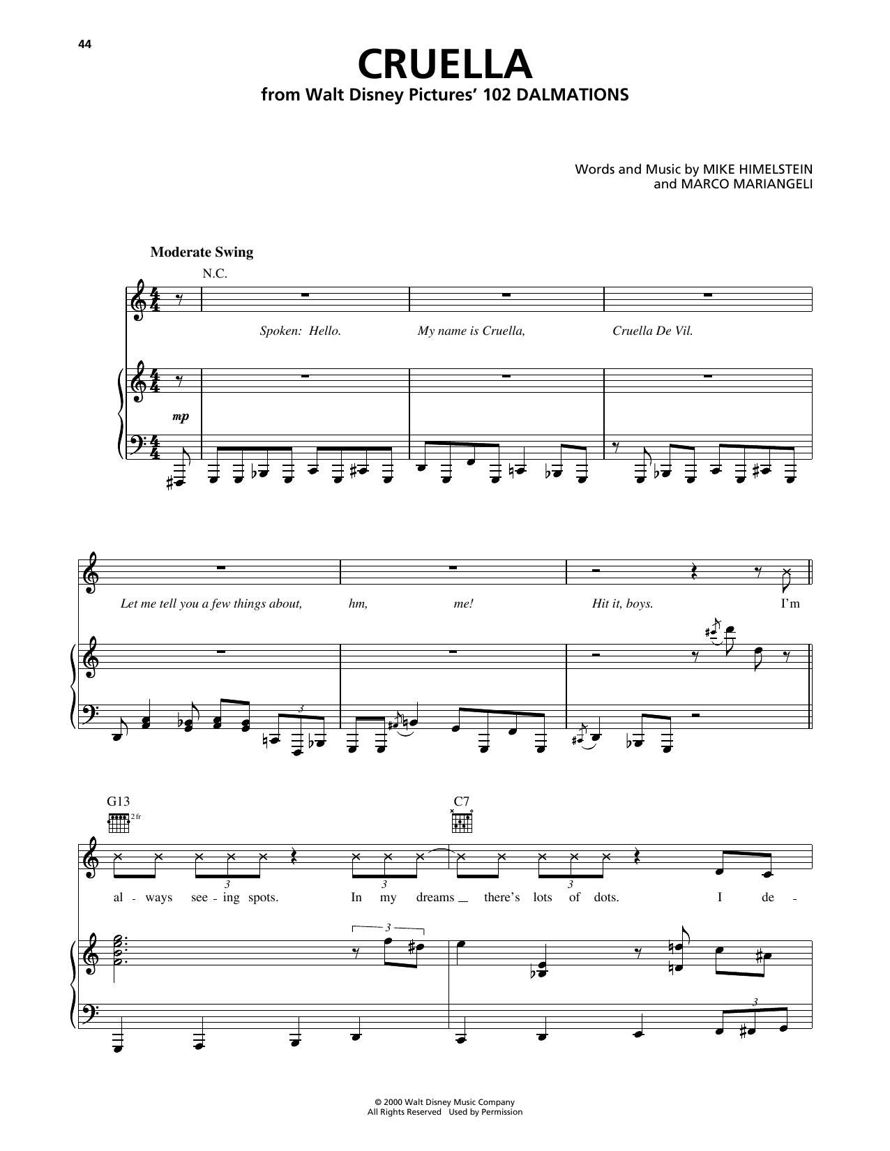 Cruella (from 101 Dalmatians)