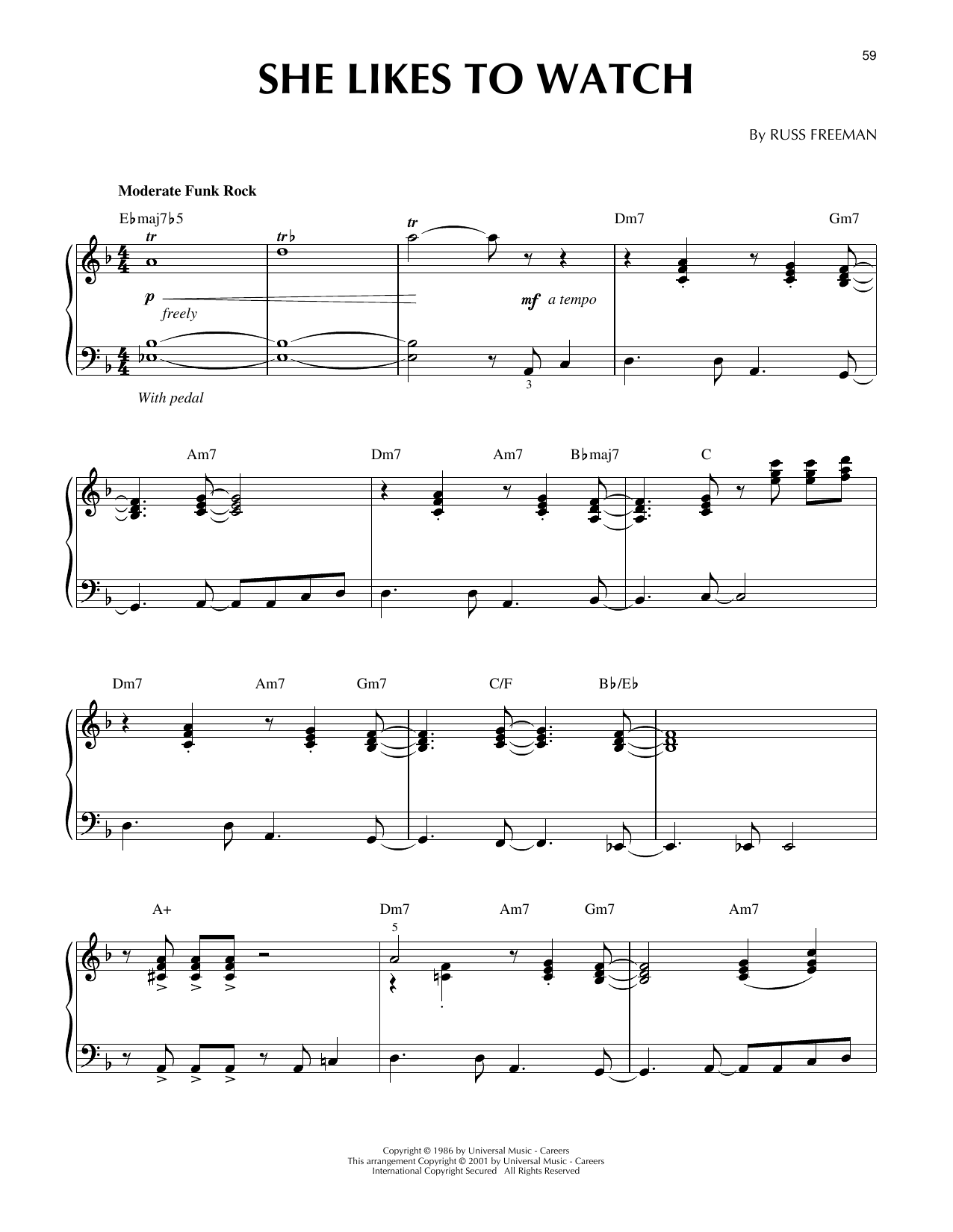 She Likes To Watch (arr. Larry Moore)