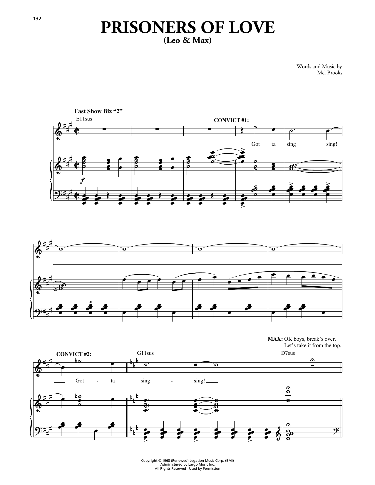 Prisoners Of Love (Leo & Max) (from The Producers)