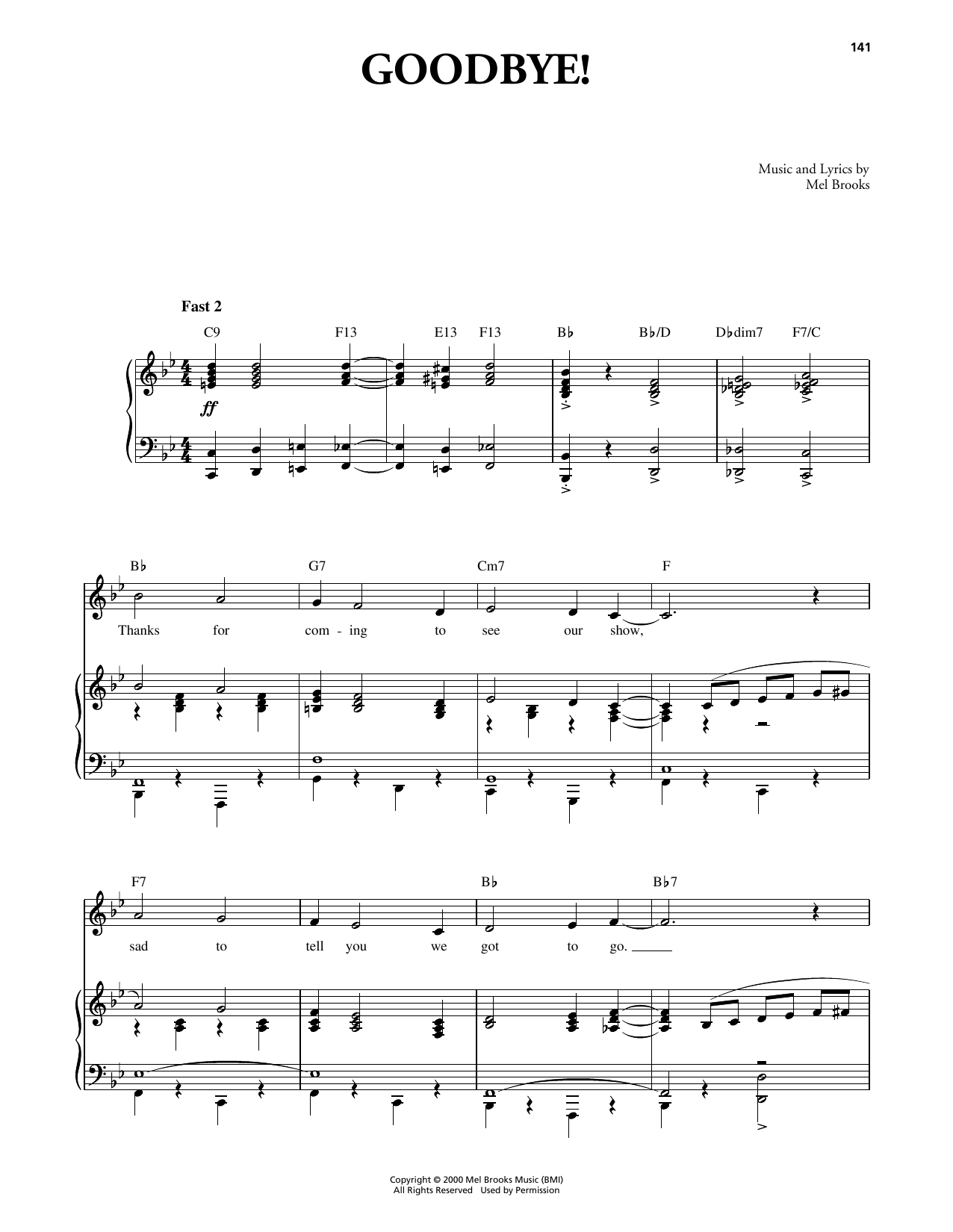 Goodbye! (from The Producers)