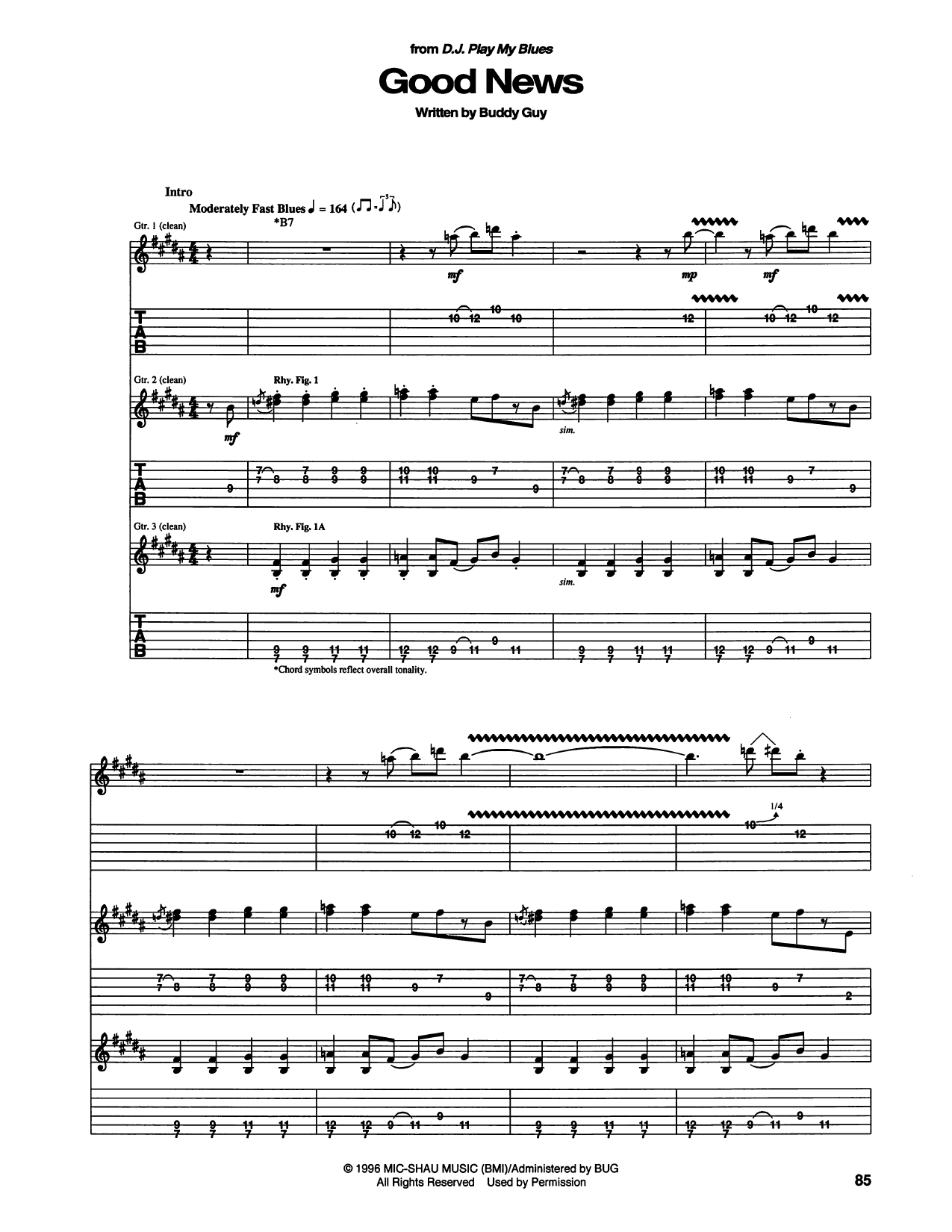 Good News: Guitar Tab