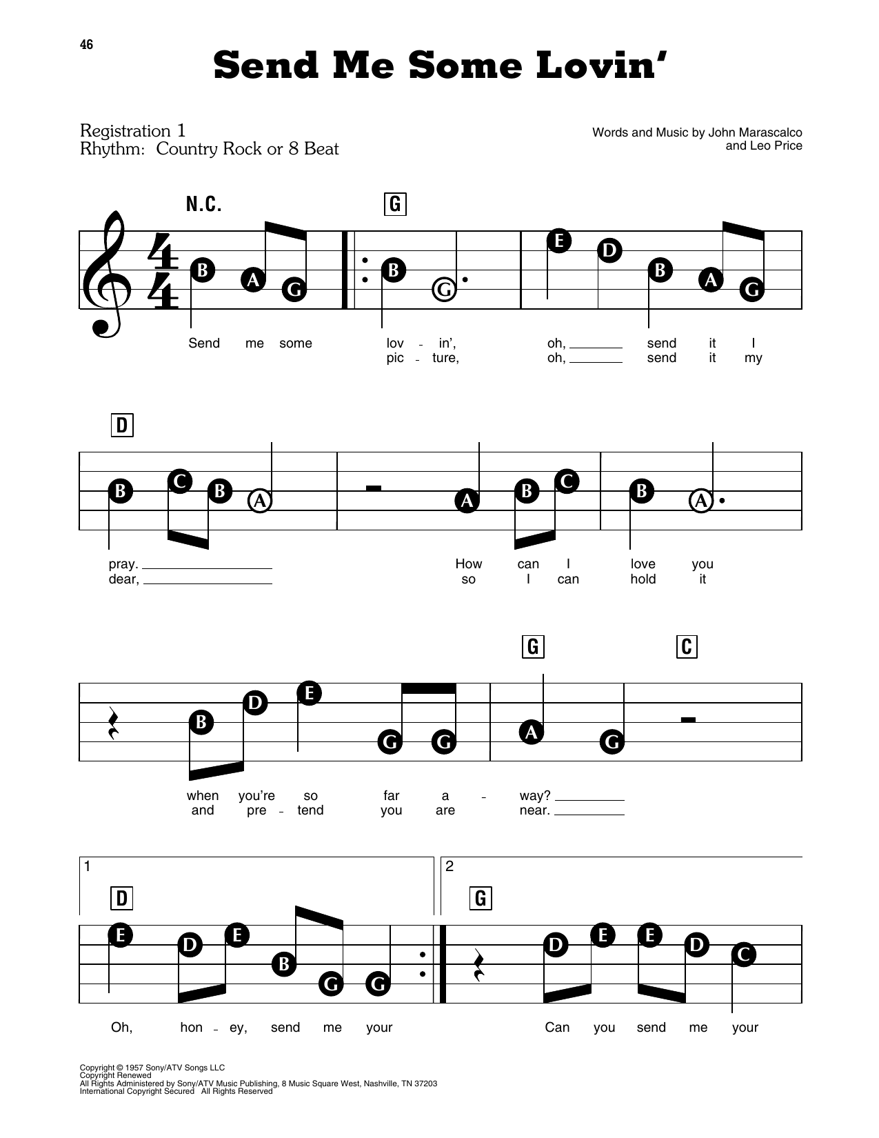 Send Me Some Lovin': E-Z Play Today