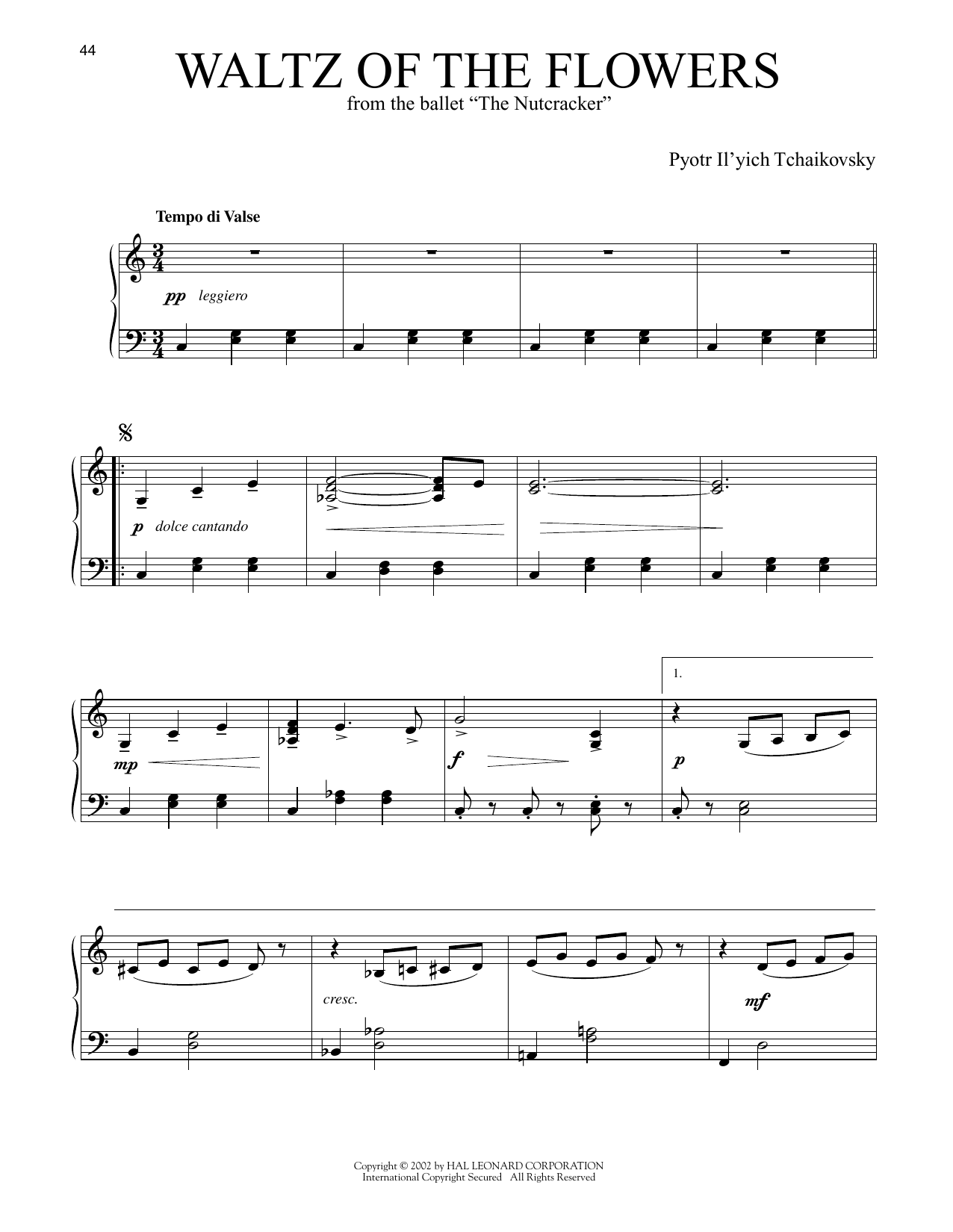 Waltz Of The Flowers, Op. 71a