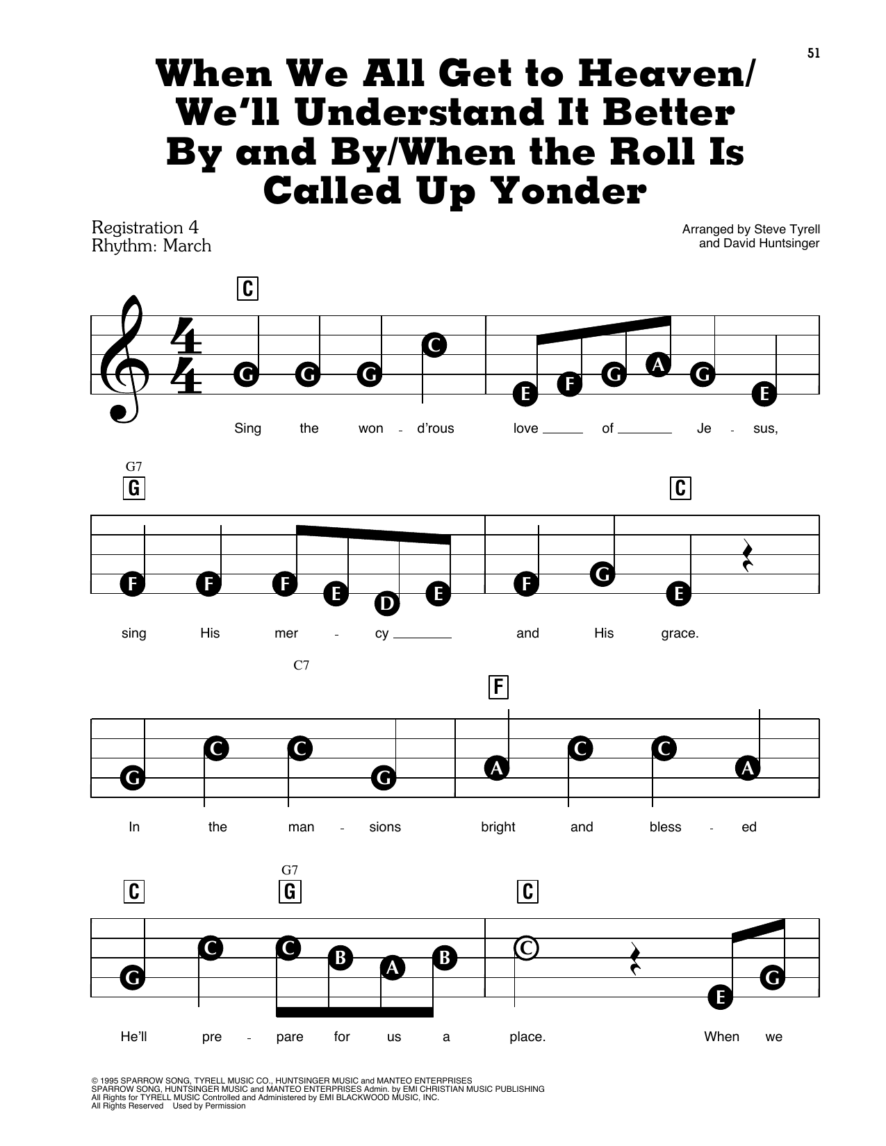 When We All Get To Heaven / We'll Understand It Better By And By / When The Roll Is Called Up Yonder: E-Z Play Today