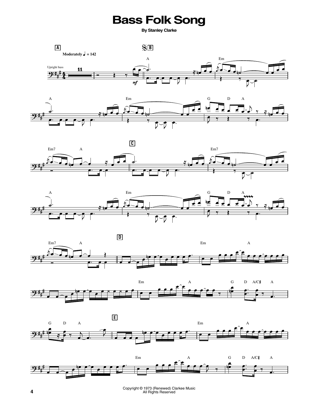 Bass Folk Song