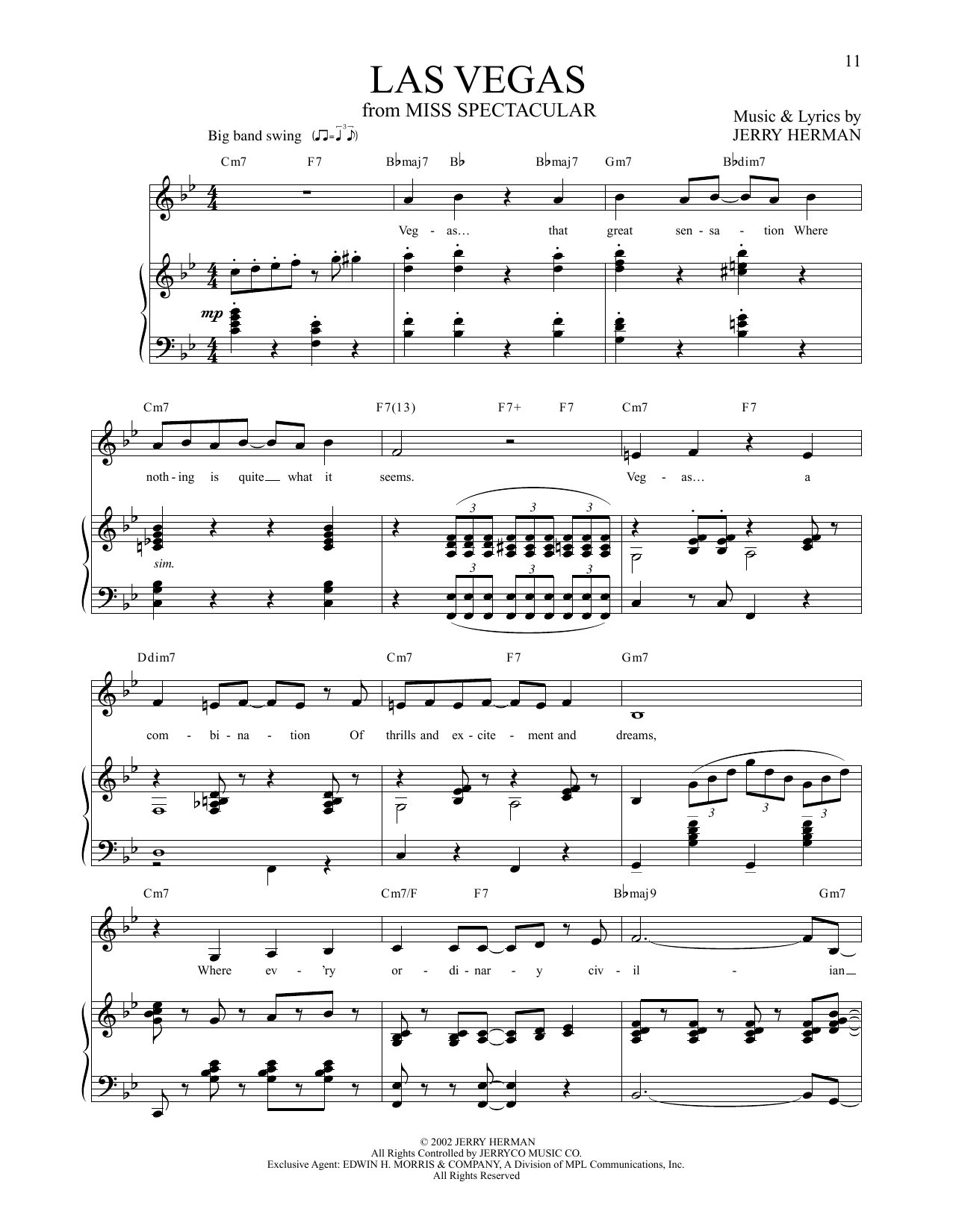 Las Vegas (from Miss Spectacular)