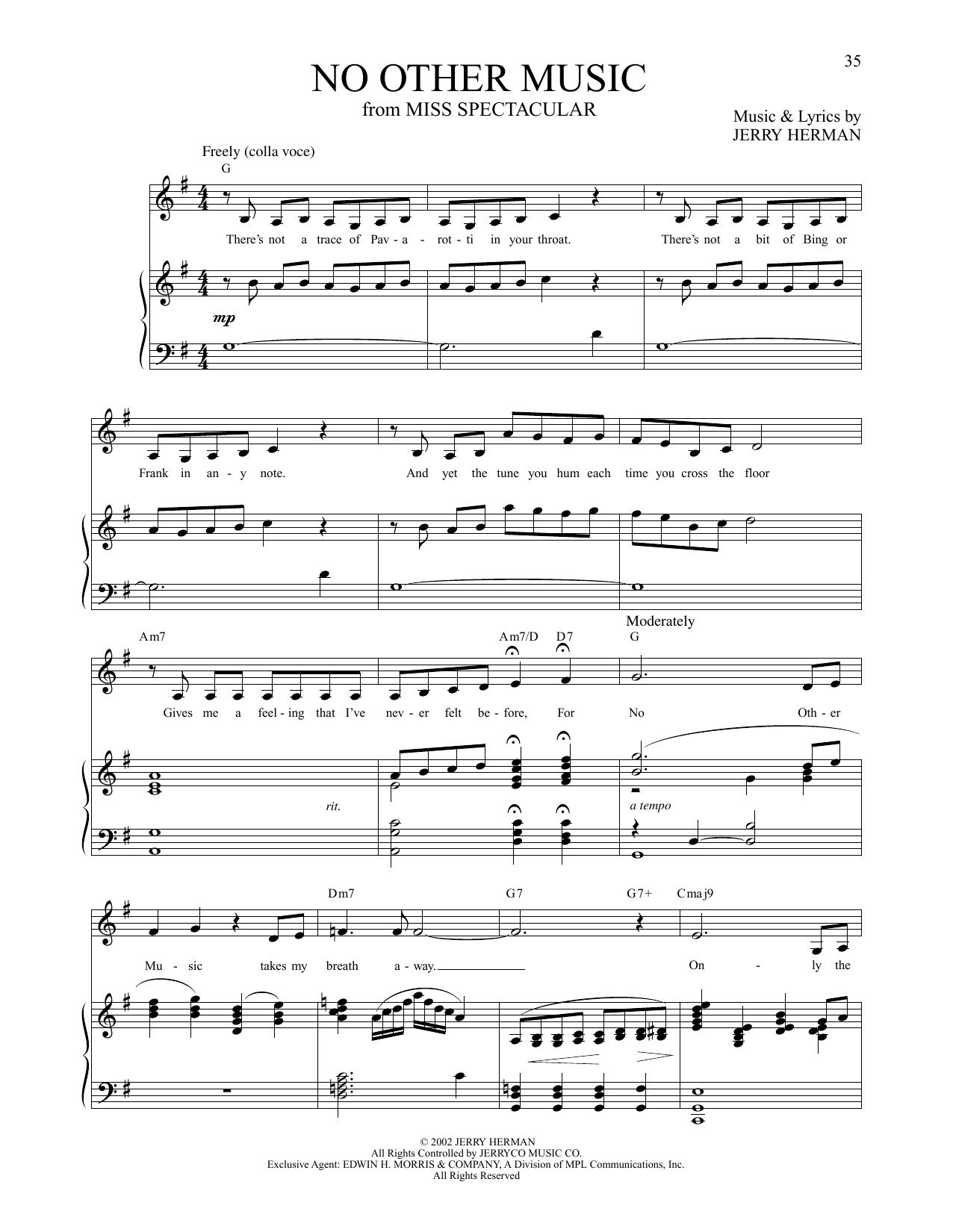 No Other Music (from Miss Spectacular)