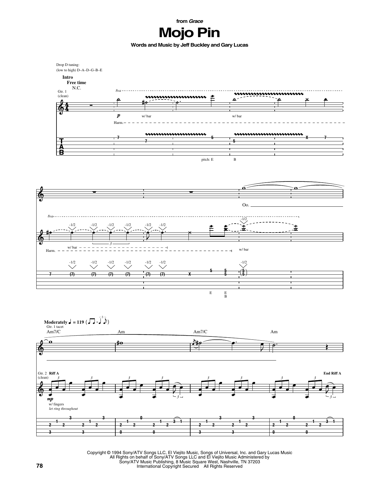 Mojo Pin: Guitar Tab