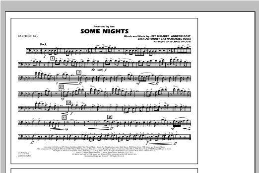 Some Nights - Baritone B.C.
