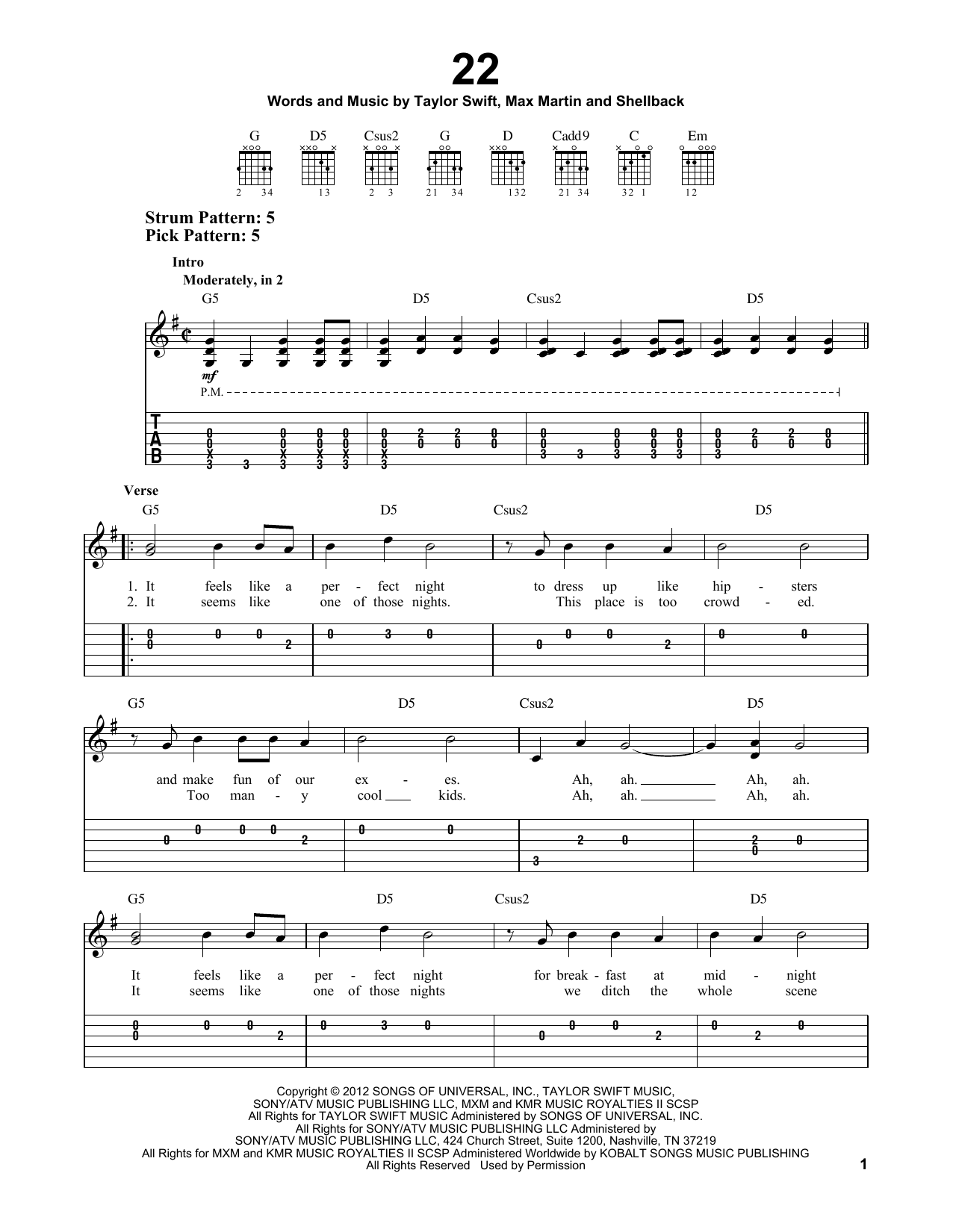 20 Hits Taylor Swift Guitar Music: Easy Guitar With Notes & Tab : Goebel, Jamie Lynn