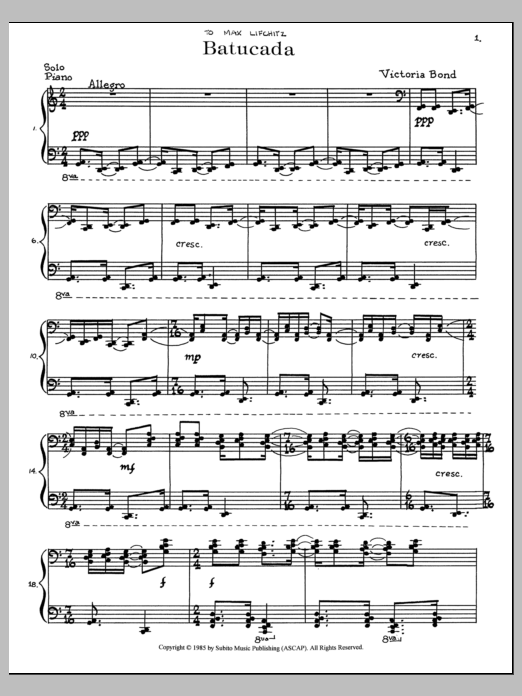 Batucada: Piano Solo