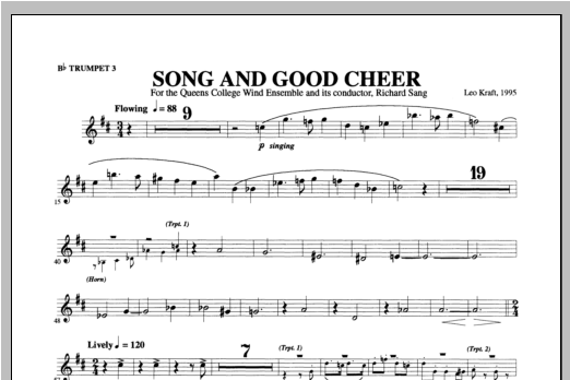 Song and Good Cheer - Trumpet