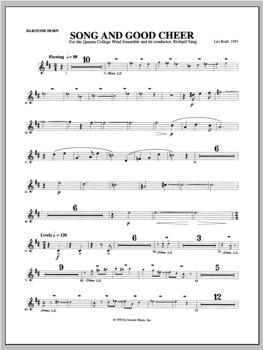 Song and Good Cheer - Euphonium