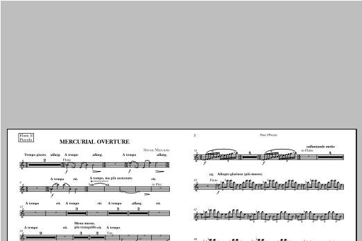 Mercurial Overture - Flute