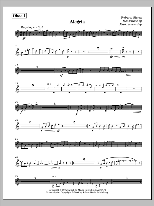 Allegria for Band - Flute