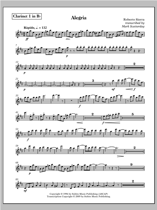 Allegria for Band - Oboe