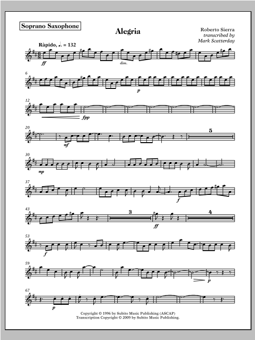 Allegria for Band - Contra Bassoon