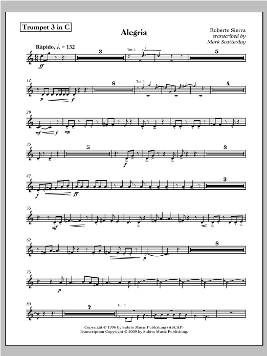 Allegria for Band - Trumpet