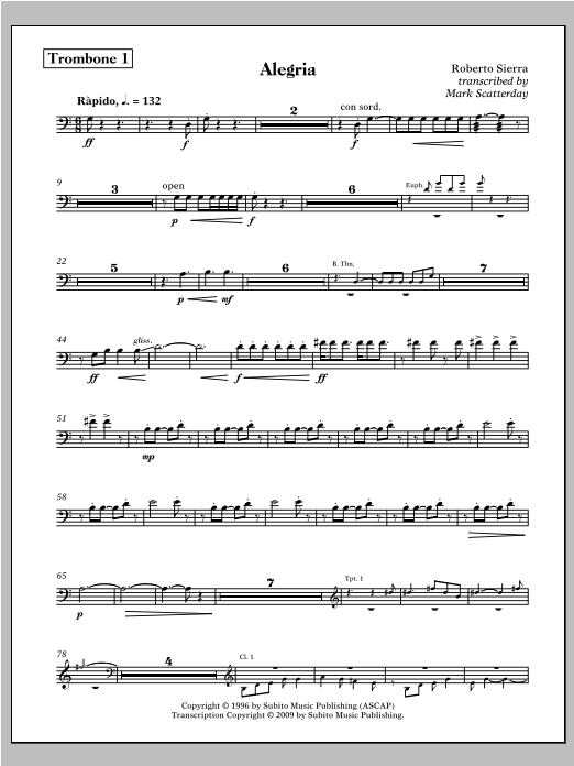 Allegria for Band - Trumpet