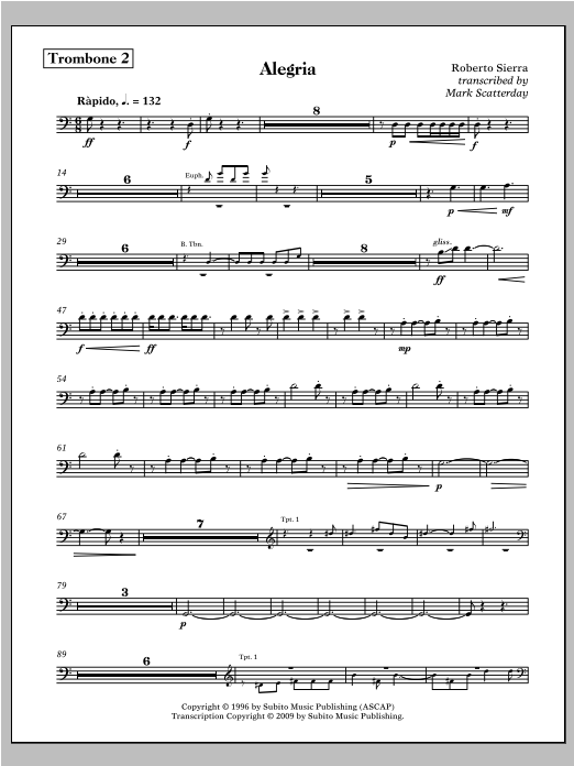 Allegria for Band - Trombone