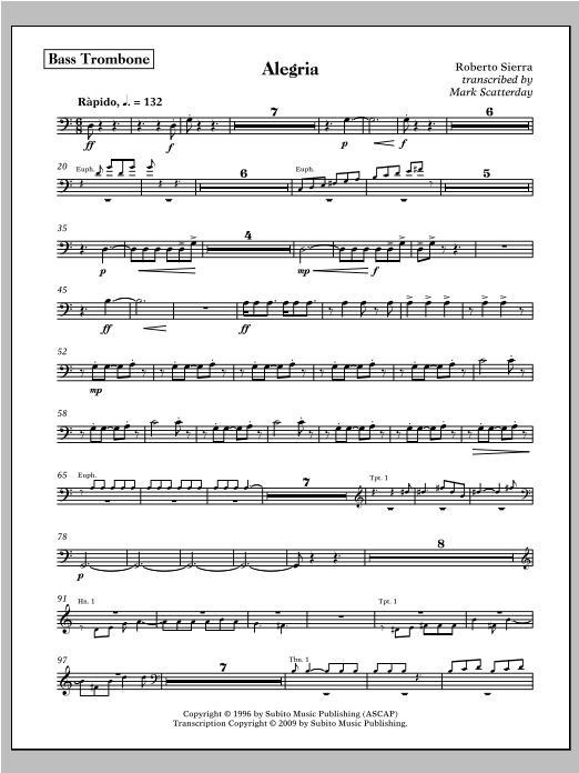 Allegria for Band - Trombone