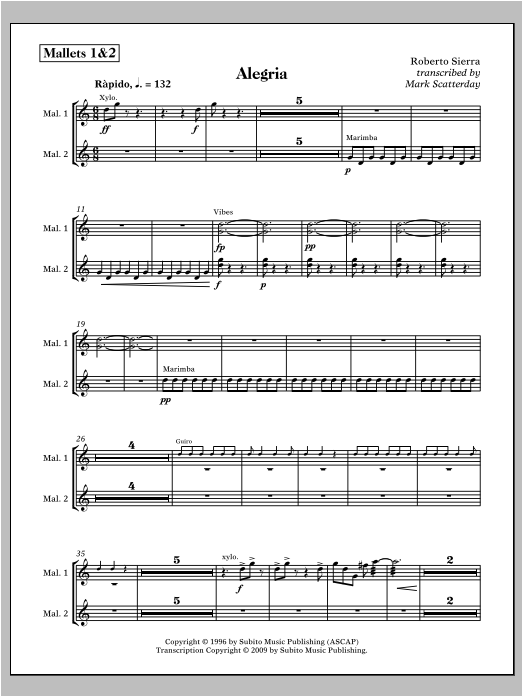 Allegria for Band - Timpani