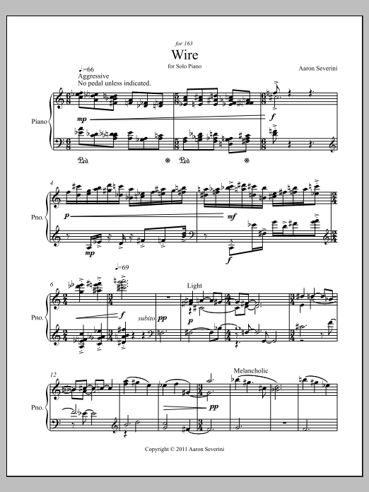 Wire: Piano Solo