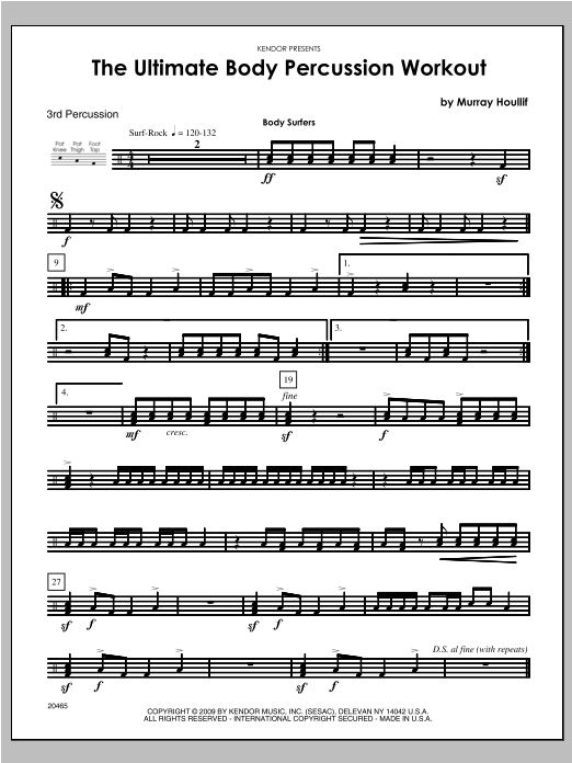 Ultimate Body Percussion Workout, The Percussion 3 Sheet Music