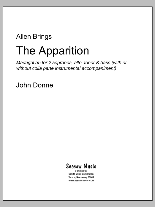 The Apparition: Choral Octavo