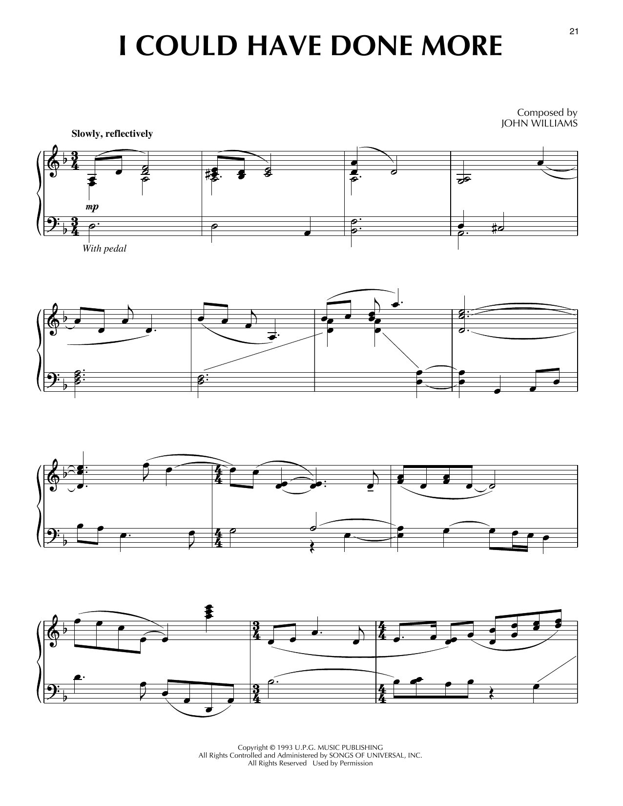 I Could Have Done More (from Schindler's List)