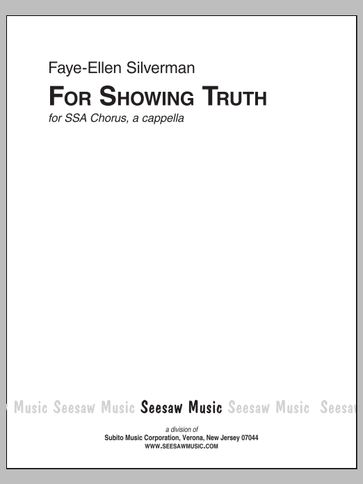 For Showing Truth: Choral Octavo