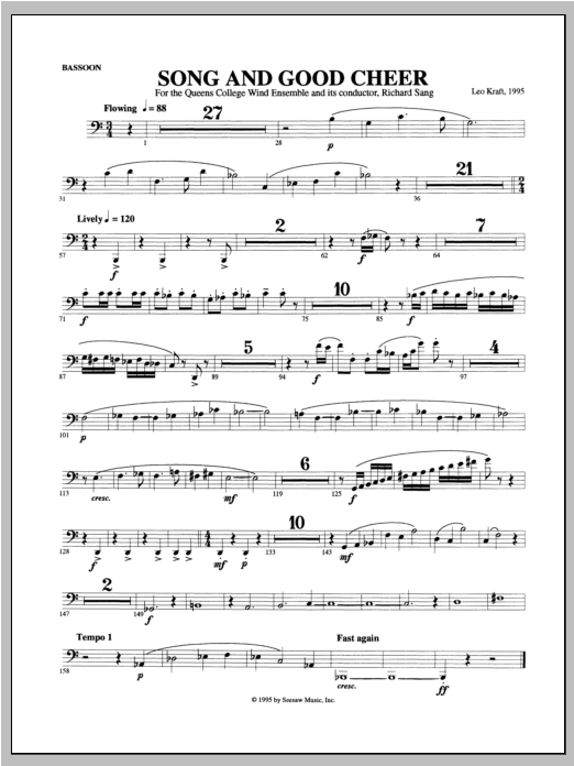 Song and Good Cheer: Concert Band Conductor Score & Parts