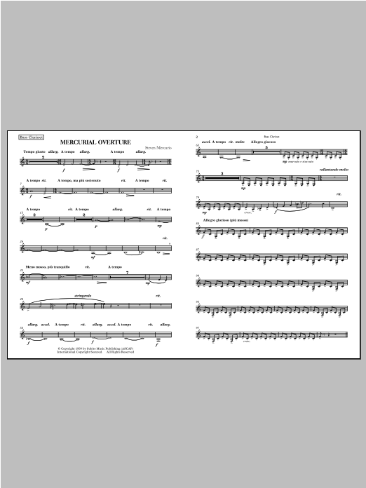 Mercurial Overture: Full Orchestra Conductor Score & Parts