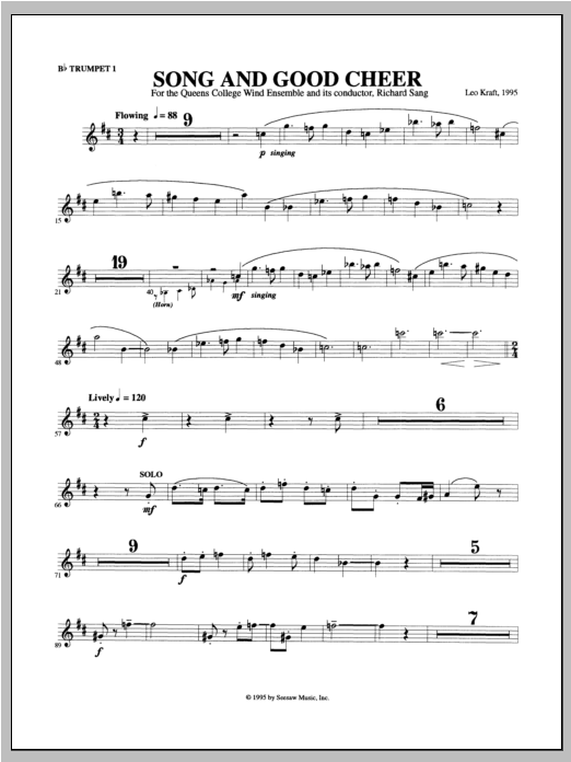 Song and Good Cheer - Alto Saxophone