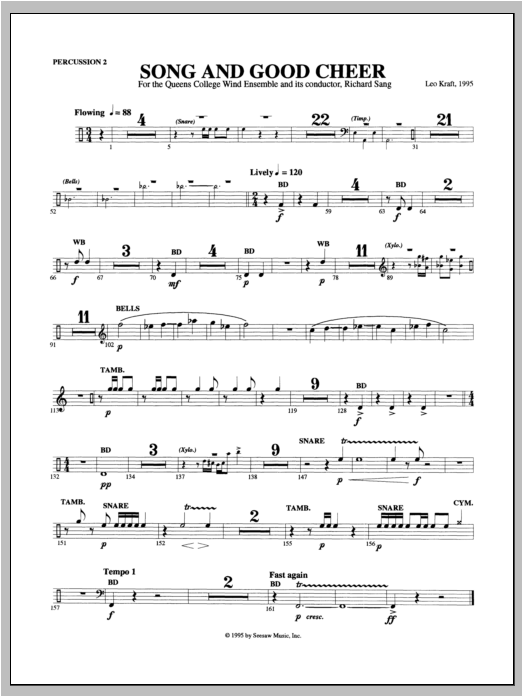 Song and Good Cheer - Trombone