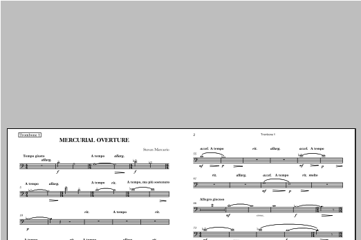 Mercurial Overture - Bassoon