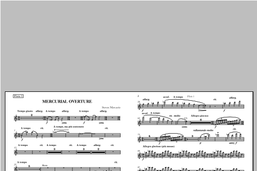 Mercurial Overture - F Horn